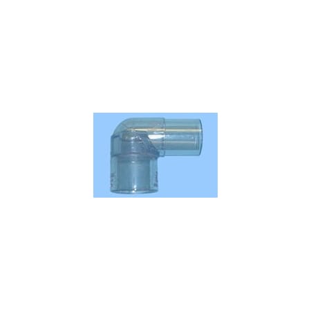 Professional Plastics Clear PVC Schedule 40 90DG ST EL-SPXSO, 409-005L - 1/2 Inch (20 Pcs) FITPVCCLSTEL90.500S40409005L20